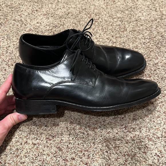 Men’s Cole Haan Classic Black Dress Shoes with Nike Cushion Soles - Size 10.5 - Picture 2 of 6